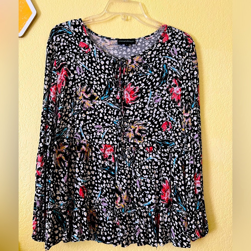Cynthia Rowley blouse perfect for the Fall season!